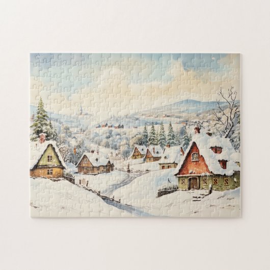 Weihnachten im Vintage-Stil Puzzle (Horizontal)