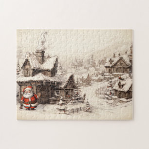 Weihnachten im Vintage-Stil Puzzle