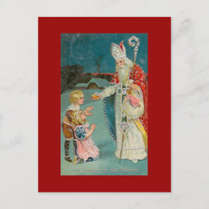 Weihnachten im Vintage-Stil Sankt Nikolaus