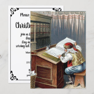 Weihnachten im Vintage-Stil, Sankt Nikolaus brav o Einladung