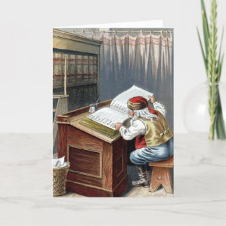 Weihnachten im Vintage-Stil, Sankt Nikolaus brav o Karte