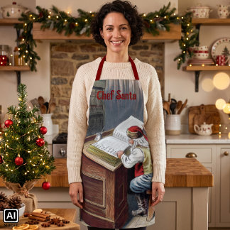 Weihnachten im Vintage-Stil, Sankt Nikolaus brav o Schürze