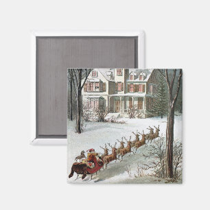 Weihnachten im Vintage-Stil, Sankt Nikolaus mit Re Magnet