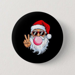 Weihnachten im Vintage-Stil Santa Claus Gesicht Lu Button