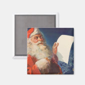 Weihnachten im Vintage-Stil, Santa Claus Naughty N Magnet (Vorderseite/Rückseite)
