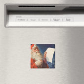 Weihnachten im Vintage-Stil, Santa Claus Naughty N Magnet (In Situ (Geschirrspüler))