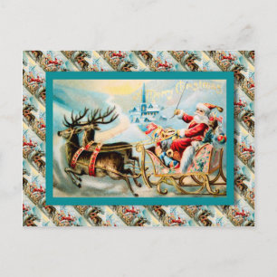 Weihnachten im Vintage-Stil, Santas Reise mit dem