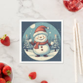 Weihnachten im Vintage-Stil Serviette (Beispiel)