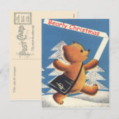 Weihnachten im Vintage-Stil, Teddy, kaum Weihnacht (Vorne/Hinten)