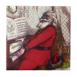 Weihnachten im Vintage-Stil, Thomas Nast Weihnacht Fliese
