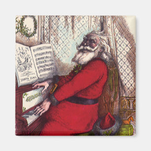 Weihnachten im Vintage-Stil, Thomas Nast Weihnacht Magnet
