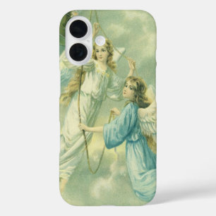 Weihnachten im Vintage-Stil, viktorianische Engel  iPhone 16 Hülle