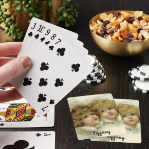 Weihnachten im Vintage-Stil, viktorianische Engel  Spielkarten