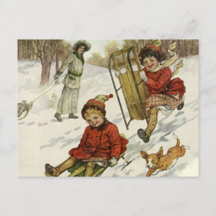 Weihnachten im Vintage-Stil, viktorianische Kinder