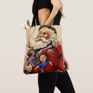Weihnachten im Vintage-Stil, viktorianische Santa- Tasche