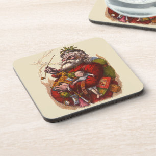 Weihnachten im Vintage-Stil, viktorianische Weihna Getränkeuntersetzer