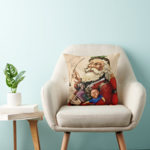 Weihnachten im Vintage-Stil, viktorianische Weihna Kissen