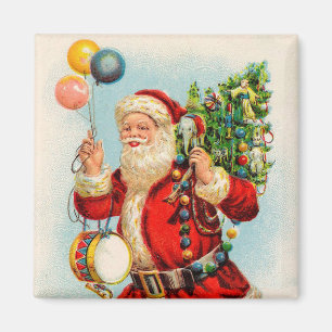 Weihnachten im Vintage-Stil, viktorianische Weihna Magnet