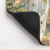 Weihnachten im Vintage-Stil, viktorianischer Engel Mousepad (Ecke)