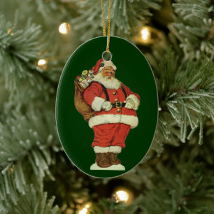 Weihnachten im Vintage-Stil, viktorianischer Weihn Keramikornament