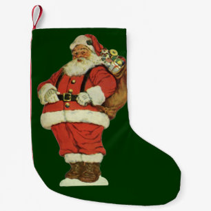 Weihnachten im Vintage-Stil, viktorianischer Weihn Kleiner Weihnachtsstrumpf