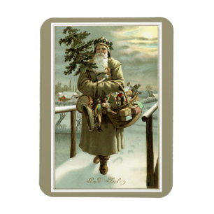 Weihnachten im Vintage-Stil, viktorianischer Weihn Magnet