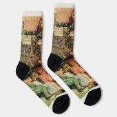 Weihnachten im Vintage-Stil, viktorianischer Weihn Socken (Rechts)