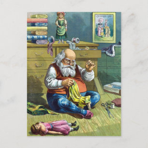 Weihnachten im Vintage-Stil, Weihnachtsmann bastel