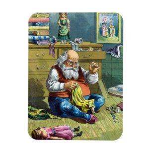 Weihnachten im Vintage-Stil, Weihnachtsmann beim H Magnet