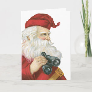 Weihnachten im Vintage-Stil, Weihnachtsmann mit Fe