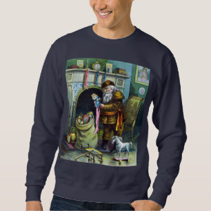 Weihnachten im Vintage-Stil, Weihnachtsmann Strümp Sweatshirt
