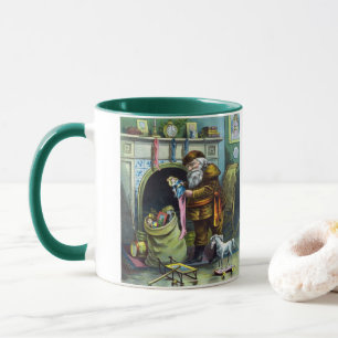 Weihnachten im Vintage-Stil, Weihnachtsmann-Strümp Tasse
