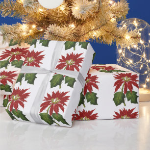 Weihnachten im Vintage-Stil, Weihnachtsstern Winte Geschenkpapier