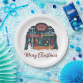 Weihnachten im Vintagen Stil Pappteller (Party)