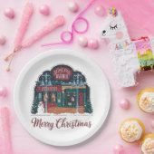 Weihnachten im Vintagen Stil Pappteller (Party)