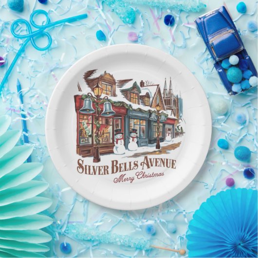 Weihnachten im Vintagen Stil Pappteller (Party)