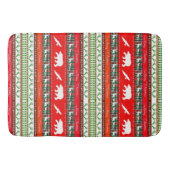 Weihnachten im Wald Badematte (Vorderseite)