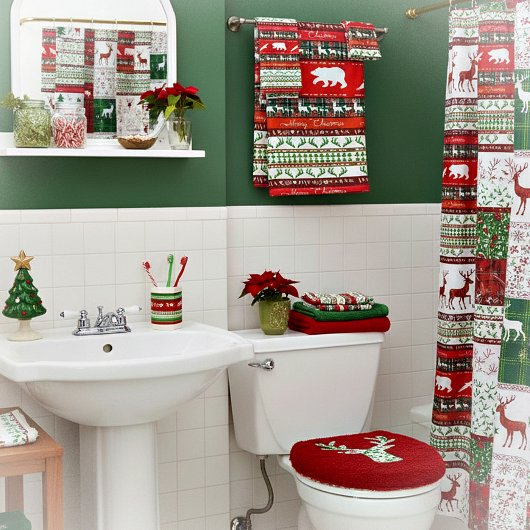 Weihnachten im Wald Badhandtuch Set