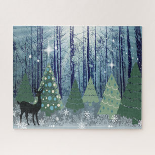 Weihnachten im Wald Design Puzzle