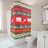 Weihnachten im Wald Duschvorhang (Beispiel)