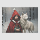 Weihnachten im Wald - Entfärbung - Seidenpapier (Vorderseite)