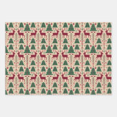 Weihnachten im Wald Geschenkpapier Set (Vorderseite 3)