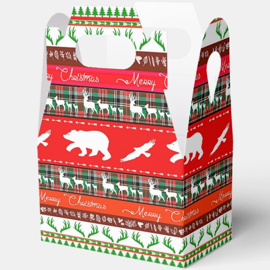 Weihnachten im Wald Geschenkschachtel (Offen)