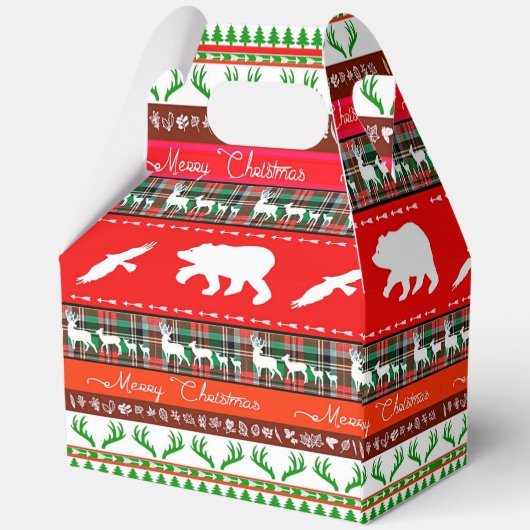 Weihnachten im Wald Geschenkschachtel (Rückseite)