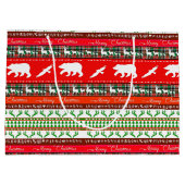 Weihnachten im Wald Große Geschenktüte (Rückseite)