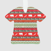 Weihnachten im Wald Ornament (Rückseite)