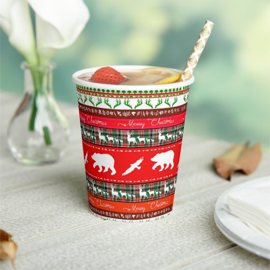 Weihnachten im Wald Pappbecher (In Situ)