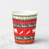 Weihnachten im Wald Pappbecher (Rechts)