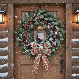 Weihnachten im Wald Satinband