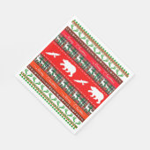 Weihnachten im Wald Serviette (Ecke)